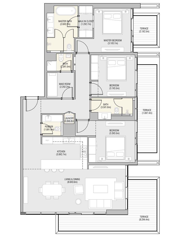3 Bedroom Floor Plan