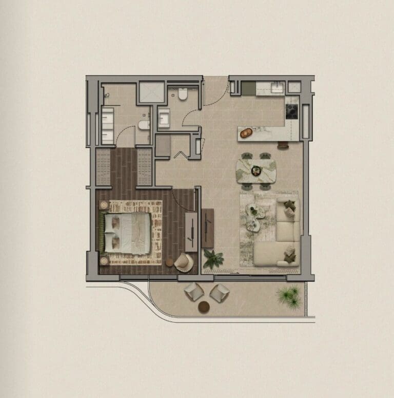 1 Bedrooms