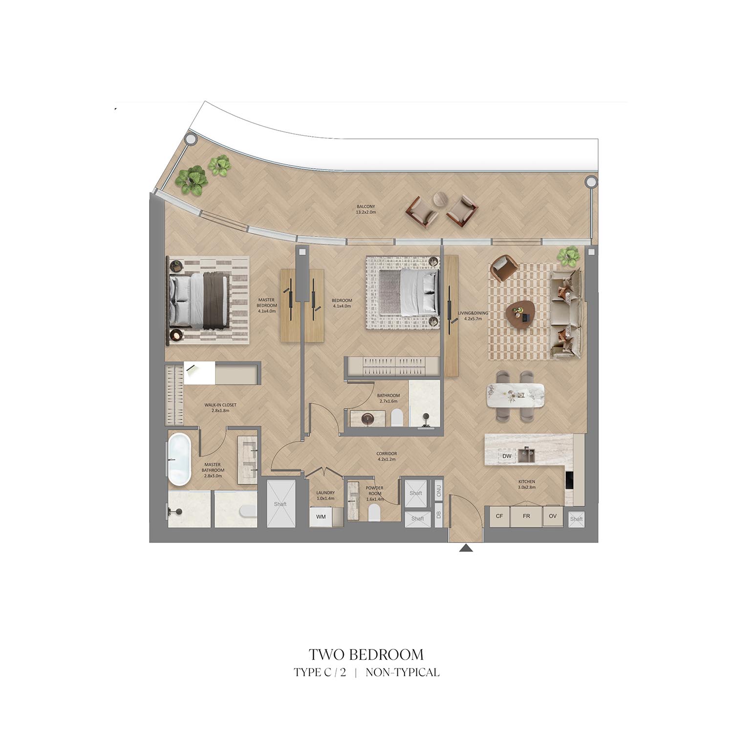 2 Bedrooms