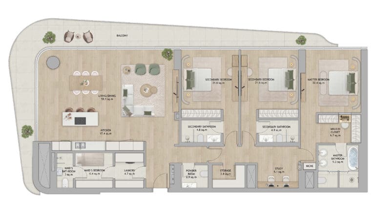 3 Bedrooms